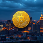 Bitcoin price graph showing a bear market trend