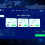 Dashboard of a crypto exchange showing fiat deposits, credit card payments, and staking yields